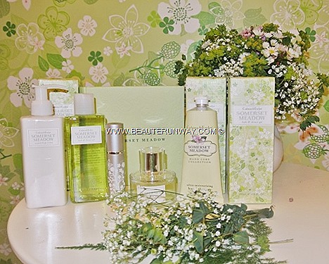 Crabtree & Evelyn Somerset Meadow Bath Shower Gel Body Lotion Eau De Toilette Perfume Gel Hand Therapy Summer Hill Nantucket Briar floral refreshing  romantic summer scent inspired by England's floral meadows delicate grasslands