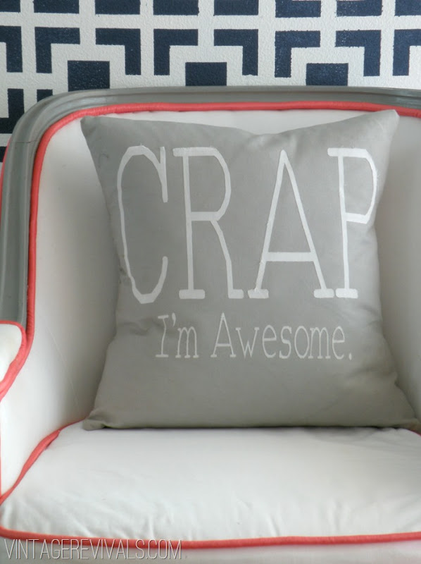 Crap I'm Awesome Pillow