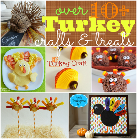 Over Ten Turkey Crafts & Treats #gingersnapcrafts #features #turkey #thanksgiving_thumb[3]