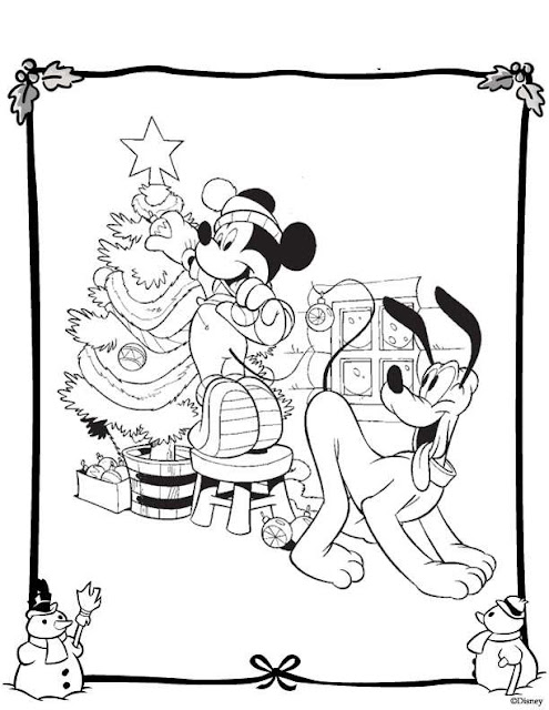Coloreando Fichas De Mickey Y Minnie Mouse En Navidad Bebeazul Top