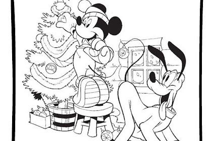 Disney Para Niños Imagenes De Navidad Para Colorear