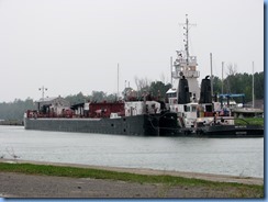 8551 St. Catharines - end of Welland Canal Pkwy - the Michigan, a pusher tug, is tied up to sea wall