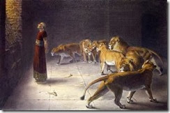 Daniel na cova dos leoes