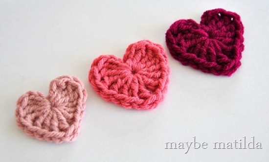 Crochet Hearts Photo Tutorial 