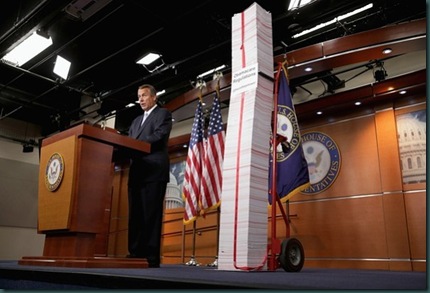 Boehner wi ObamaCare Regulations Thus Far