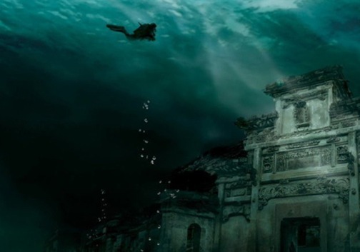 A cidade antiga submersa descoberta no Lago de Qiandao