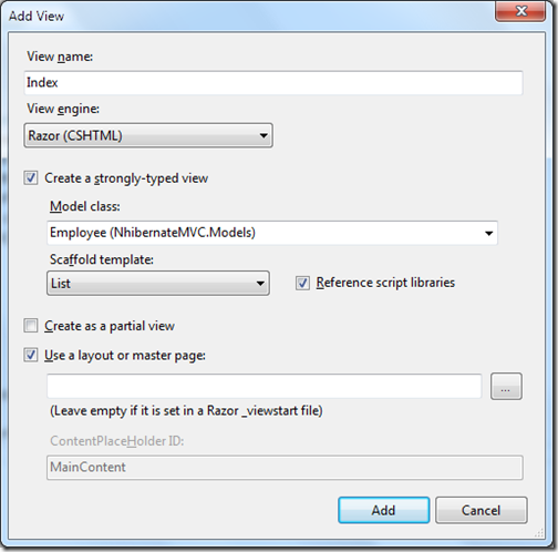 Getting Started with NHibernate and asp.net mvc