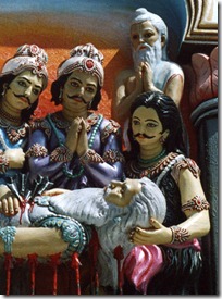 Pandavas with Bhishmadeva