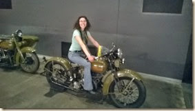 Katrina on army bike (2)