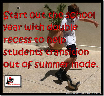 Tips to Making Recess successful, starting from the first day of school - Raki's Rad Resource