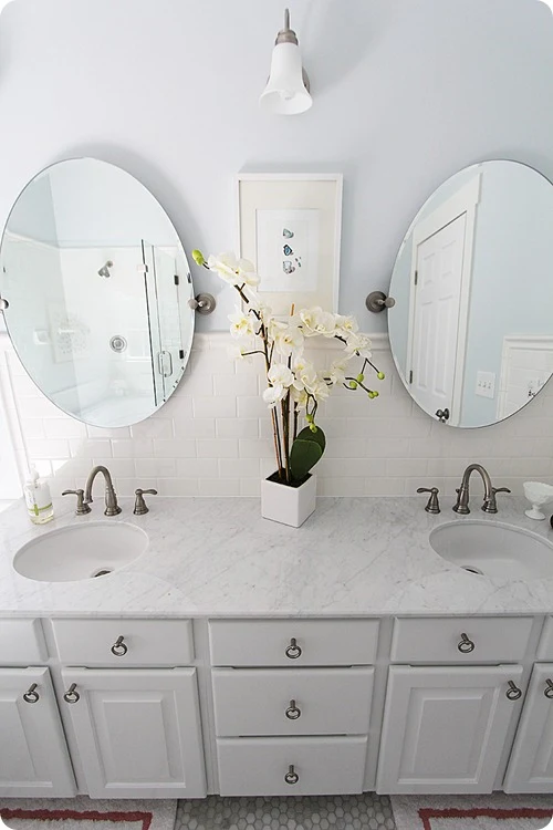 carrera marble bathroom