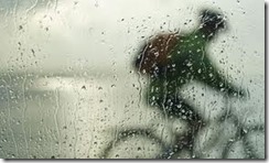 Biking in the rain
