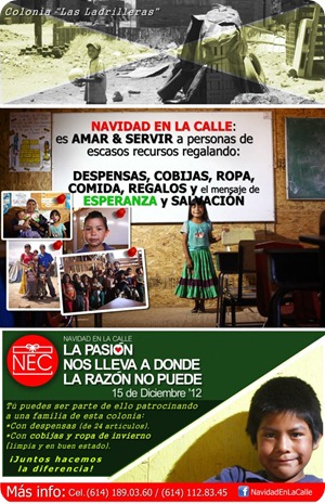 Navidad en la calle 2012 Chihuahua ayuda evento beneficencia 1