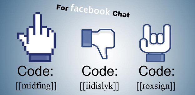 midfinger dislike fb chat emoticons