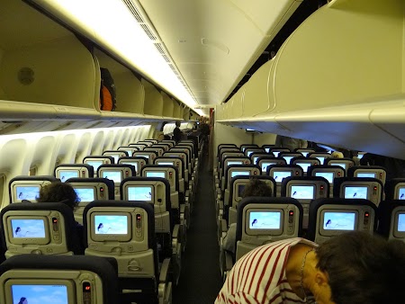  Interior avion Air France spre Mauritius