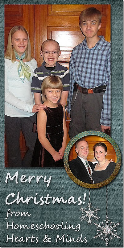 Christmas Greetings from Homeschooling Hearts & Minds Christmas Greetings from Homeschooling Hearts & Minds