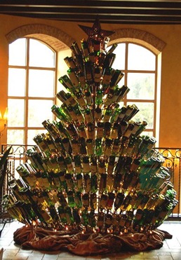 albero di bottiglie