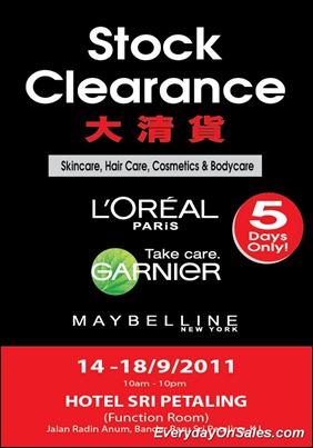 Loreal-Garnier_Maybelline-stock-clearance-2011-EverydayOnSales-Warehouse-Sale-Promotion-Deal-Discount