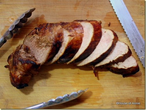 Ginger-Marinated Pork Tenderloin sliced