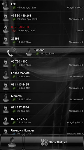 exDIaler GlassMetalFrameBlack v1.0