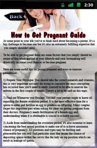 How to Get Pregnant Guide