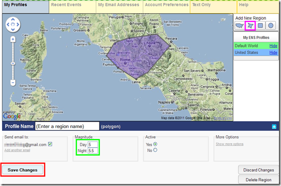 Earthquake Notification System