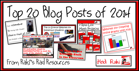 Top 20 Blog Posts from Raki's Rad Resources of 2014