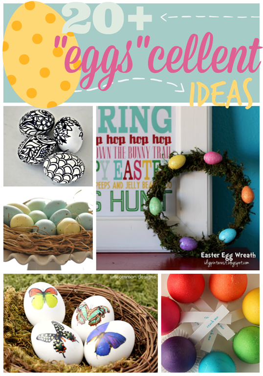 Over 20 Eggscellent Ideas at GingerSnapCrafts.com #Easter #eggs #linkparty #features_thumb[2]