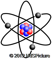 gambar ilustrasi model atom Rutherford
