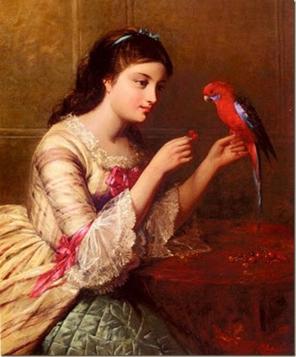 Edward John Cobbett, Femme au perroquet