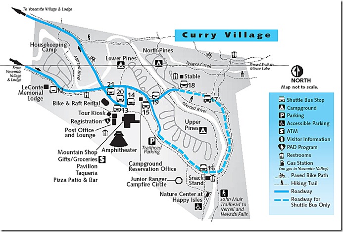 Curry Village Area Map