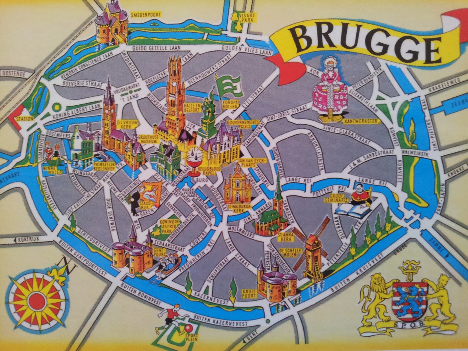 Brugge Kaart Centrum - kaart