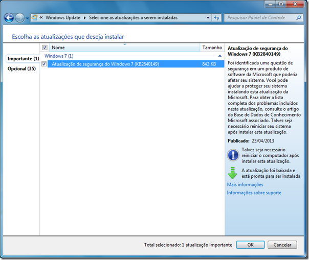 Atualização do Windows 7 KB2840149