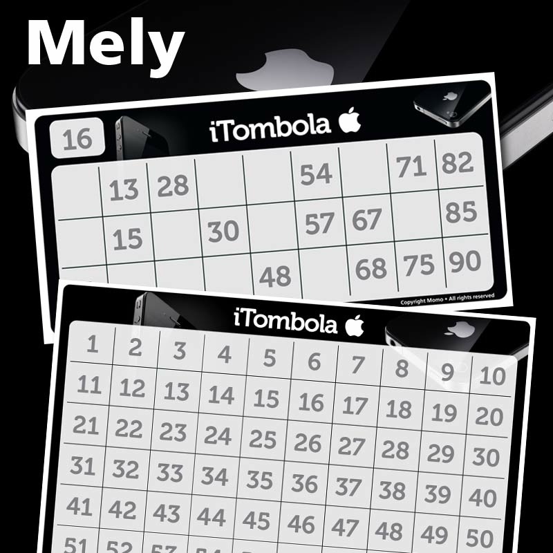Cartelle tombola mely