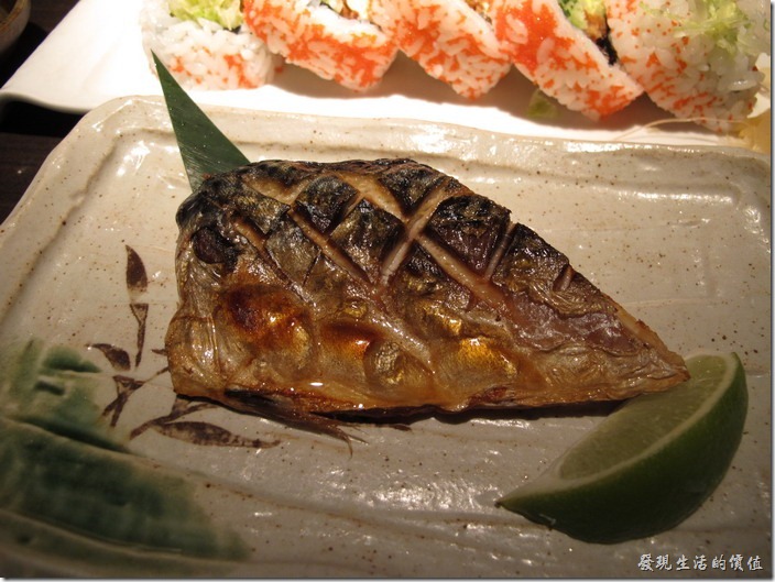 台北-三四味屋。【酒屋旬鮮套餐】燒物─烤鯖魚。