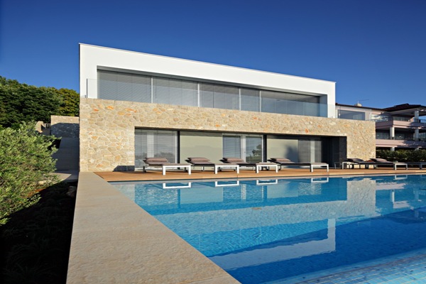 Moderna casa en la isla de Croacia Moderna casa en la isla de Croacia