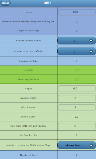 Cup Lock Scaffolding Estimator