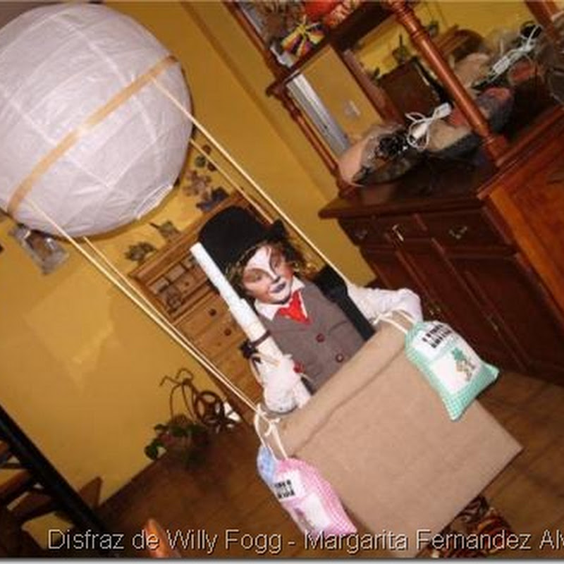 Disfraz de Willy Fogg con globo