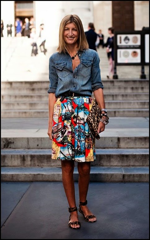 summer skirt with denim