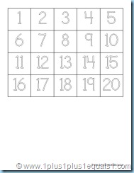 In the Ocean Counting 1 to 20