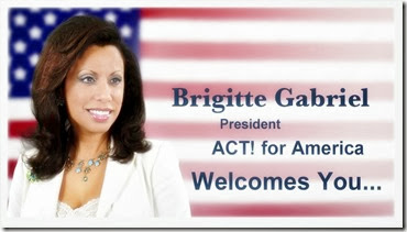 Brigitte  Gabriel - ACT for America banner