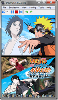 NDS Naruto Shippuuden Naruto vs Sasuke Screenshot 