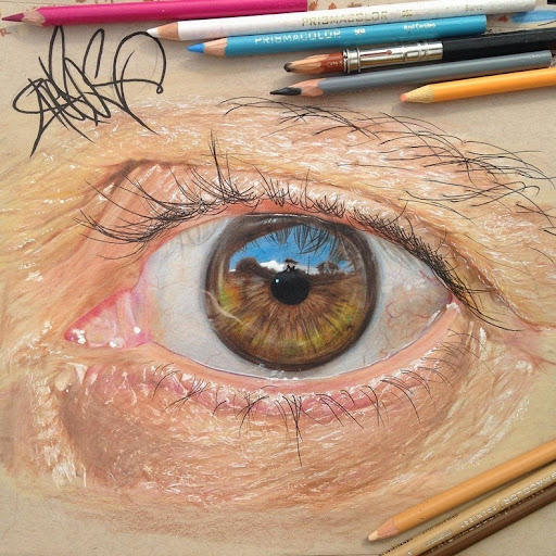 How Draw a Realistic Eye From the Side | RapidFireArt