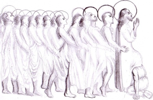 Iisus Hristos Iuda si cei 12 apostoli