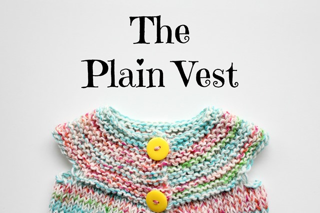 Plain vest 