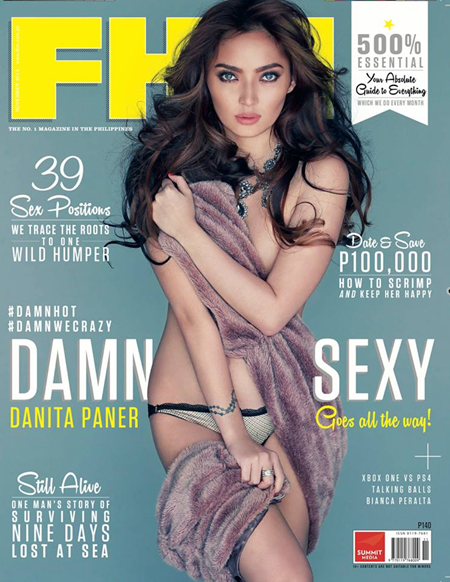 Danita Paner on FHM Nov 2013 cover