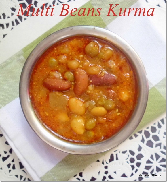 Multi Beans Kurma Reipe Rajma Kurma Recipe