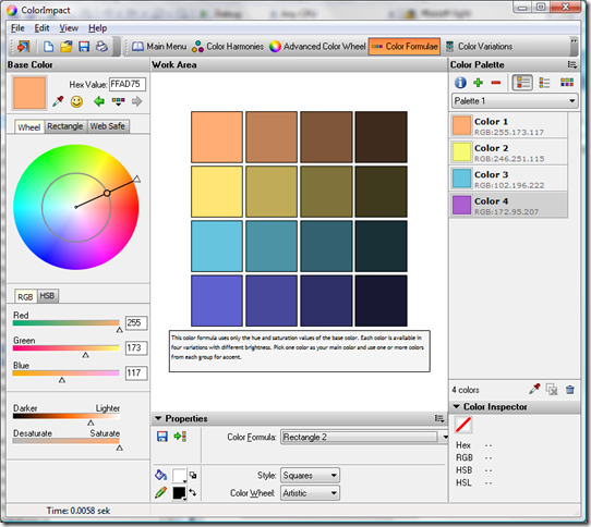 Color Formulae tool