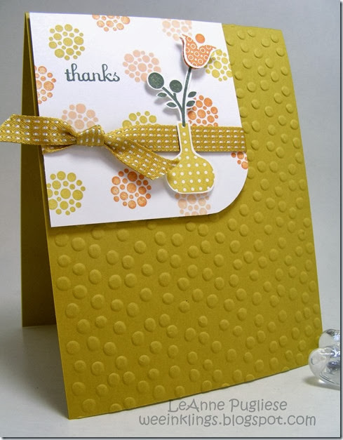 LeAnne Pugliese WeeInklings ColourQ 229 Bright Blossoms Thank You Stampin Up