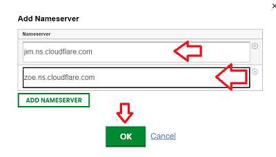 Hướng dẫn thay Nameservers CloudFlare cho Godaddy